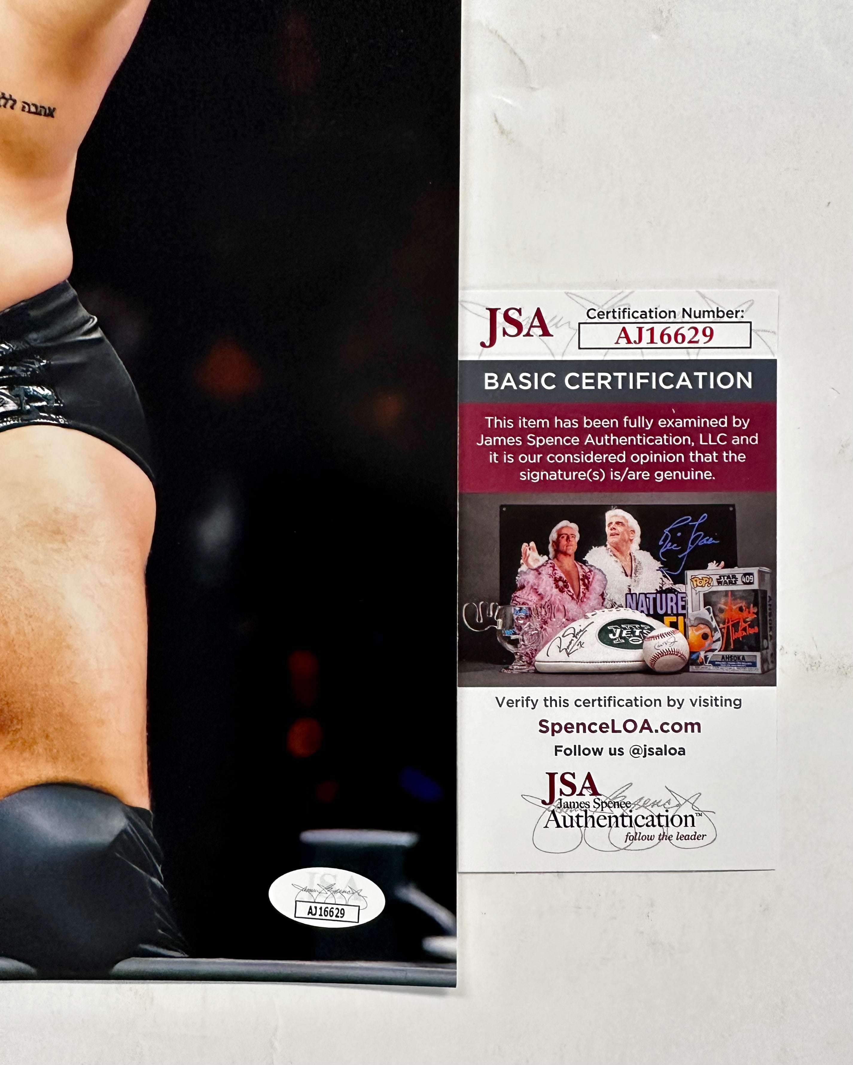 Maxwell Jacob Friedman “MJF” Signed AEW Wrestling Champion 11X14 Photo JSA COA