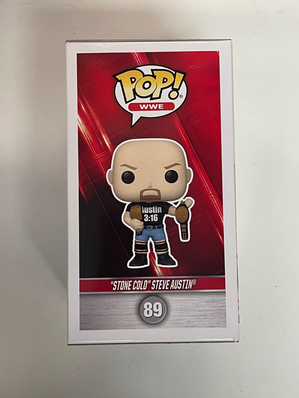 Funko Pop! WWE Stone Cold Steve Austin With 2 Belts #89 7/Eleven 2021 Exclusive