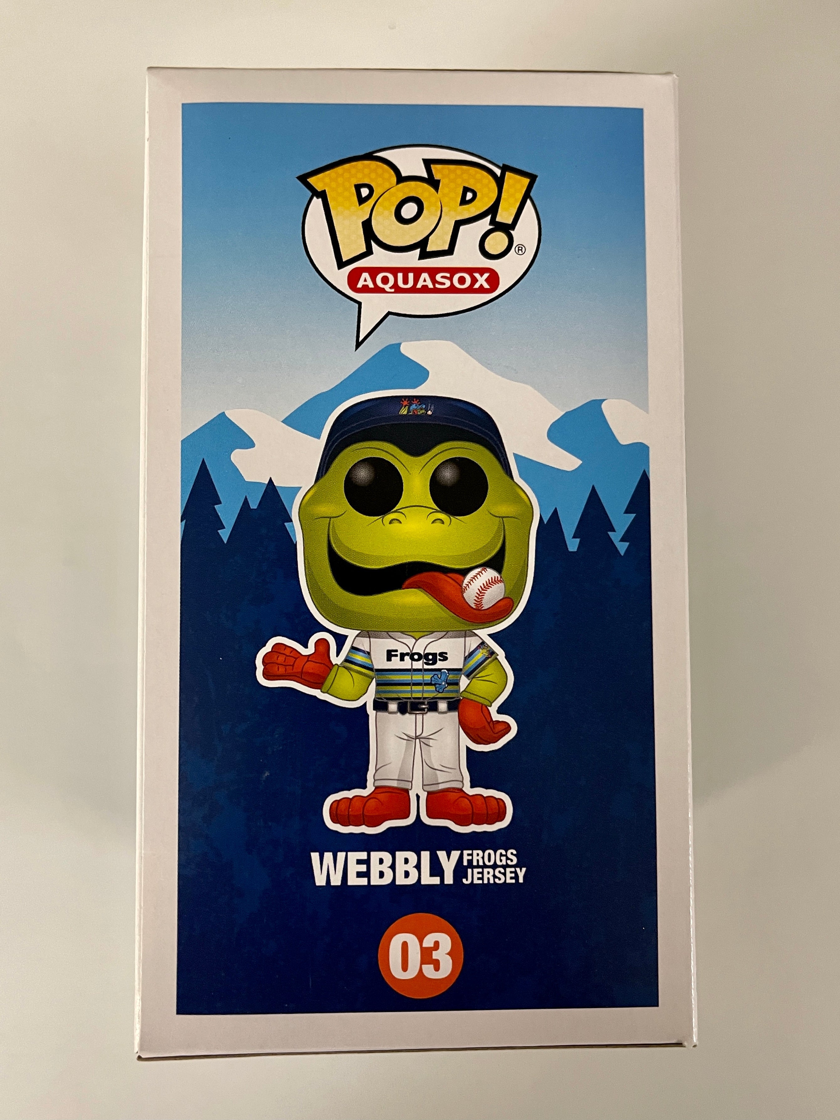 Funko Pop! Webbly Frogs Jersey #03 Everett AquaSox Funko Field LE 5000 Pcs Vaulted 2019