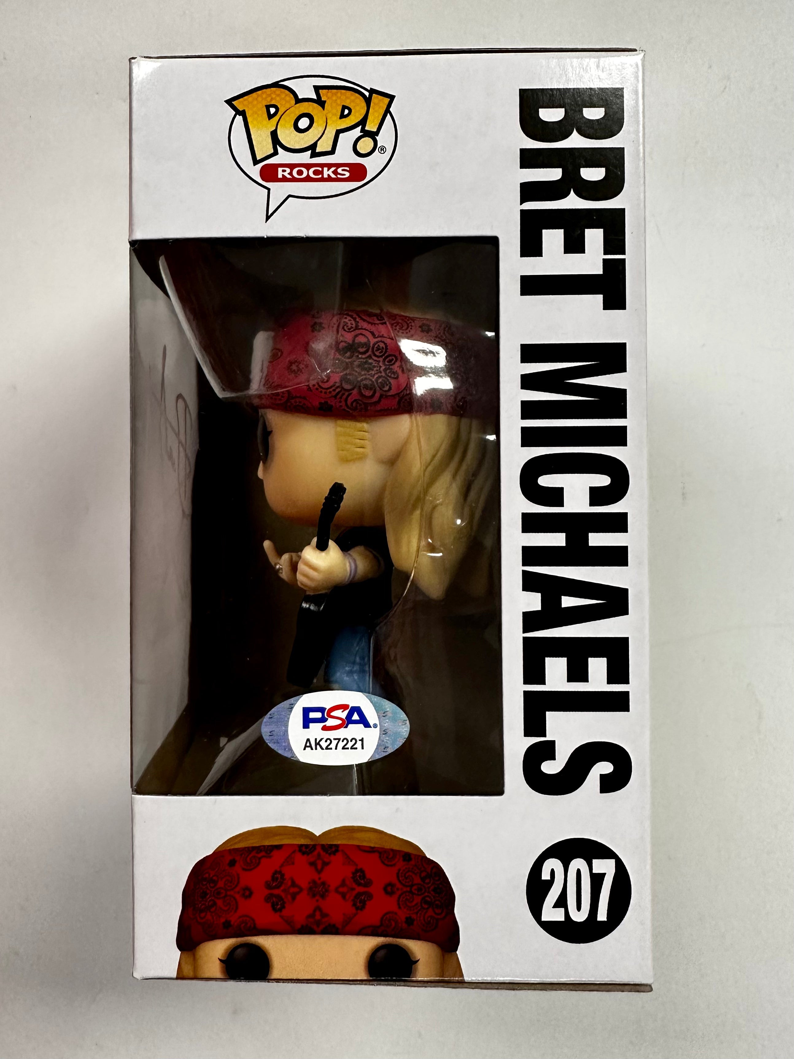 Bret Michaels Signed Autographed Poison Funko Pop! #207 With PSA/DNA COA