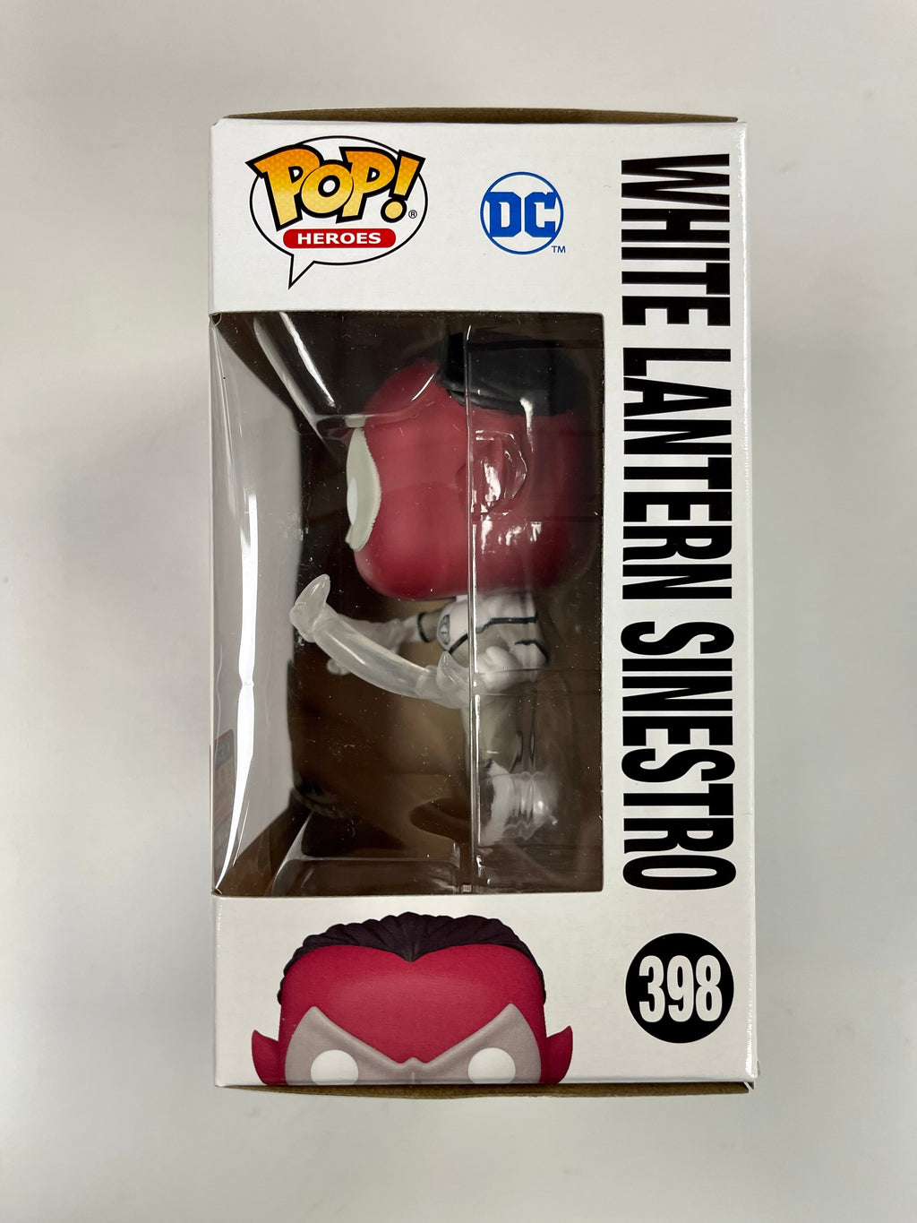 Funko Pop! DC Heroes White Lantern Sinestro #398 SDCC 2021 Summer Con Exclusive