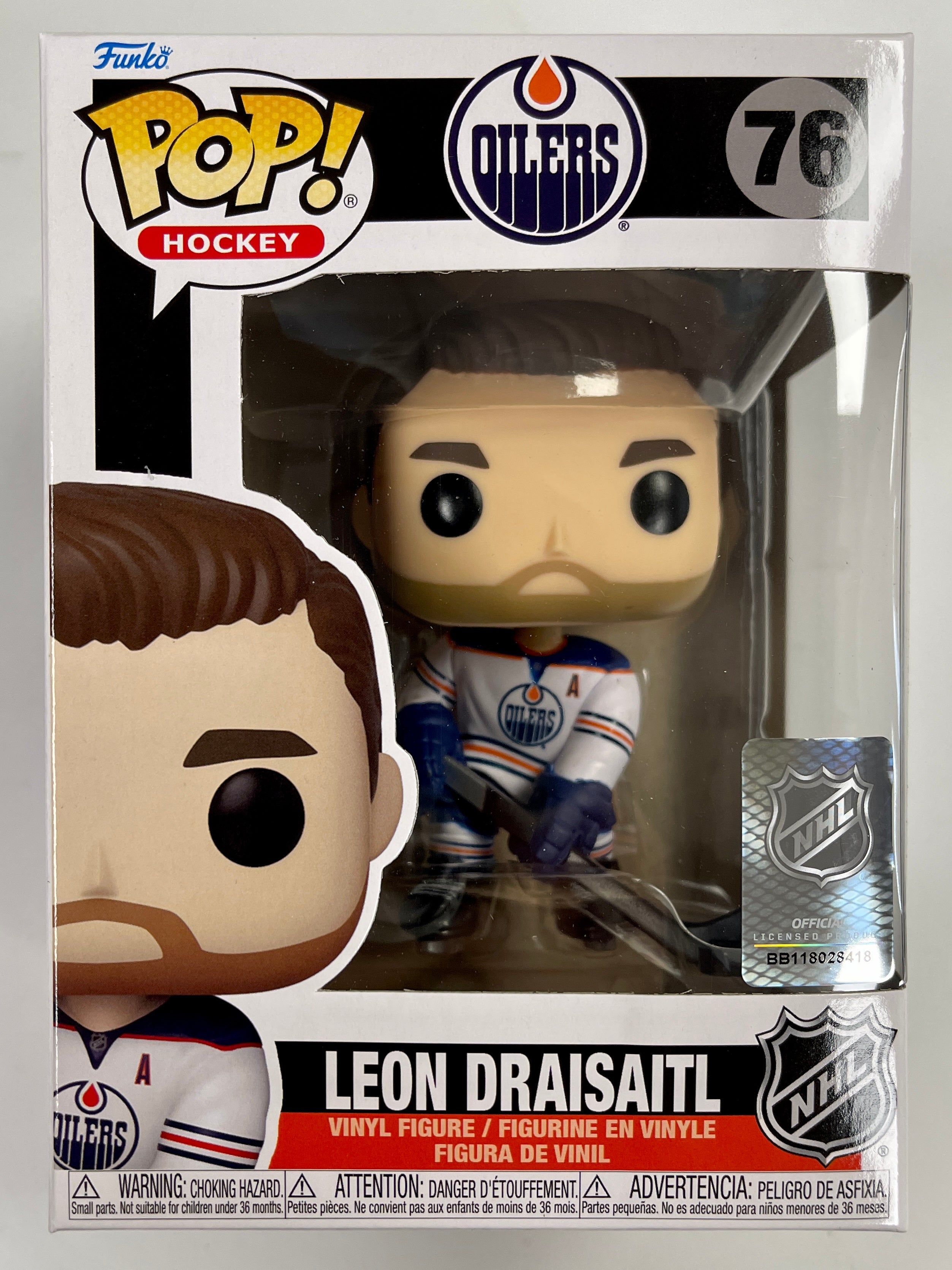 Funko Pop! Hockey Forward Leon Draisaitl #76 NHL Edmonton Oilers 2021