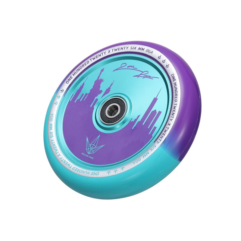 Envy Hollowcore Jon Reyes Signature Wheel 120mm - Purple/Teal (Pair)