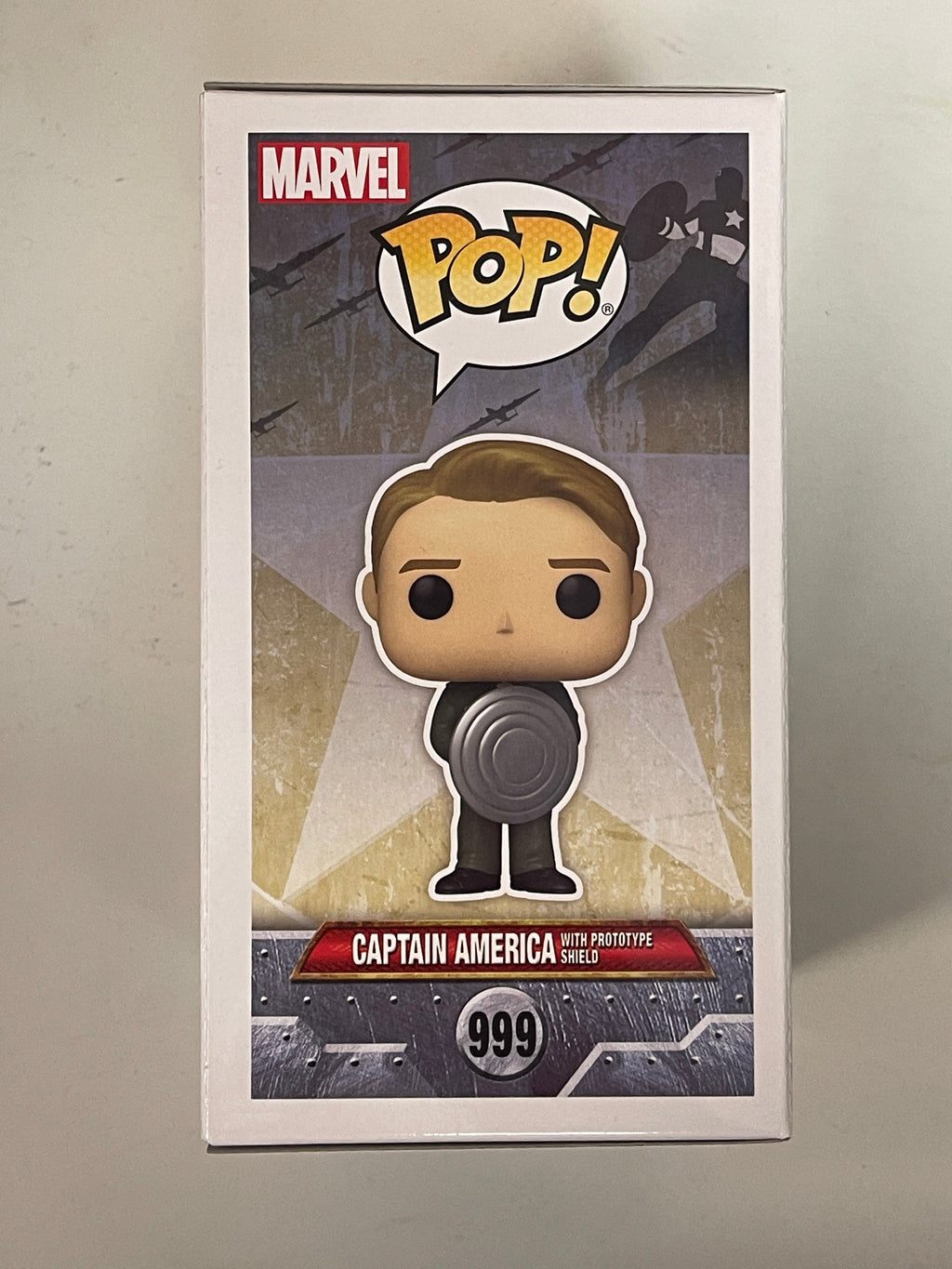 Funko Pop! Marvel Captain America With Prototype Shield #999 The First Avenger EE Exclusive 2022