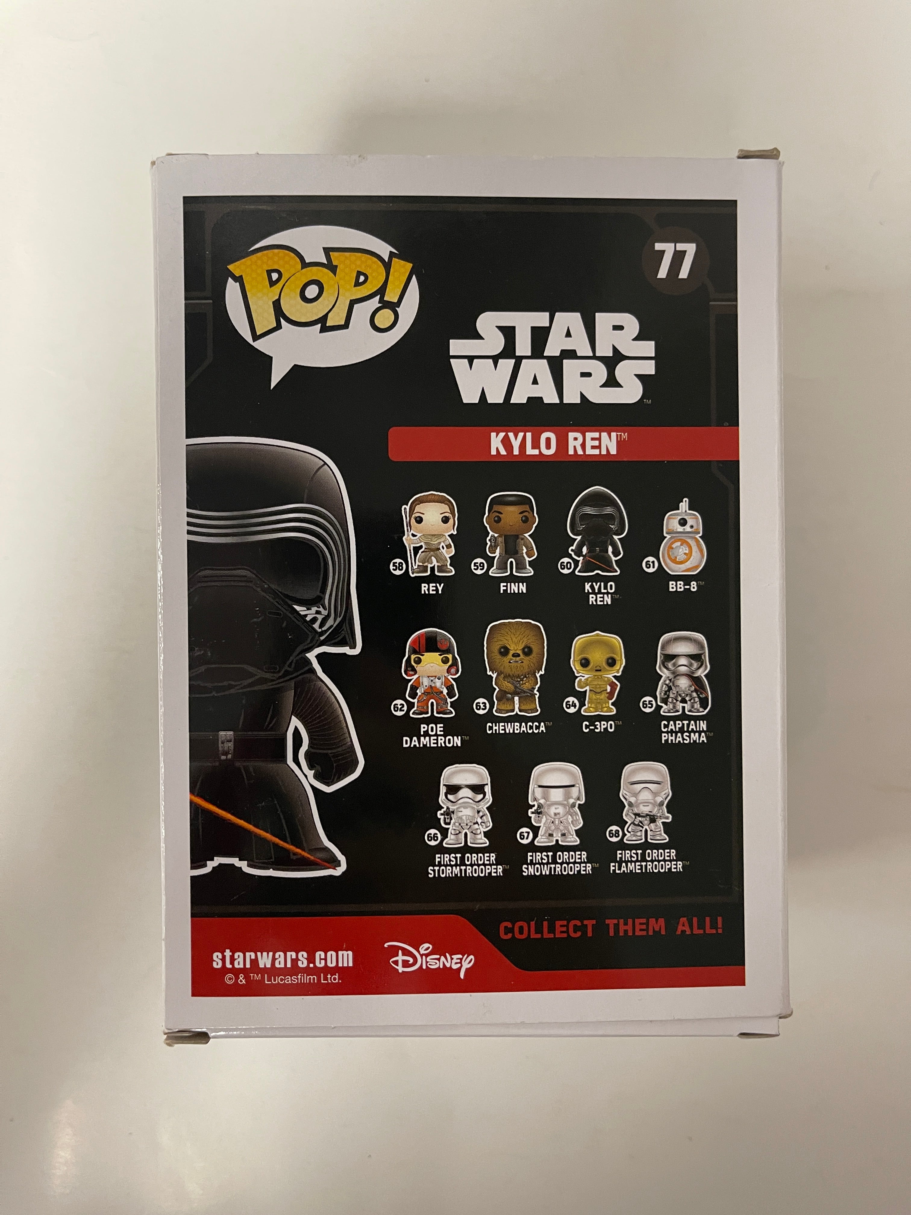 Funko Pop! Star Wars Kylo Ren (Hoodless) #77 Target 2015 Vaulted Exclusive