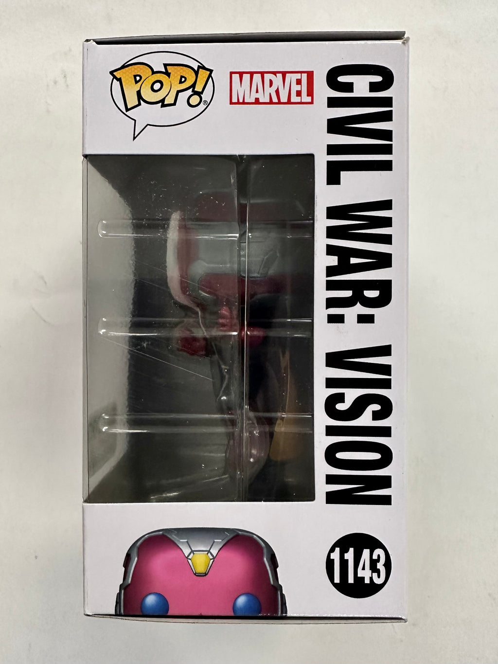Funko Pop! Marvel Civil War: Vision #1143 Captain America Build A Scene 2023 Exclusive
