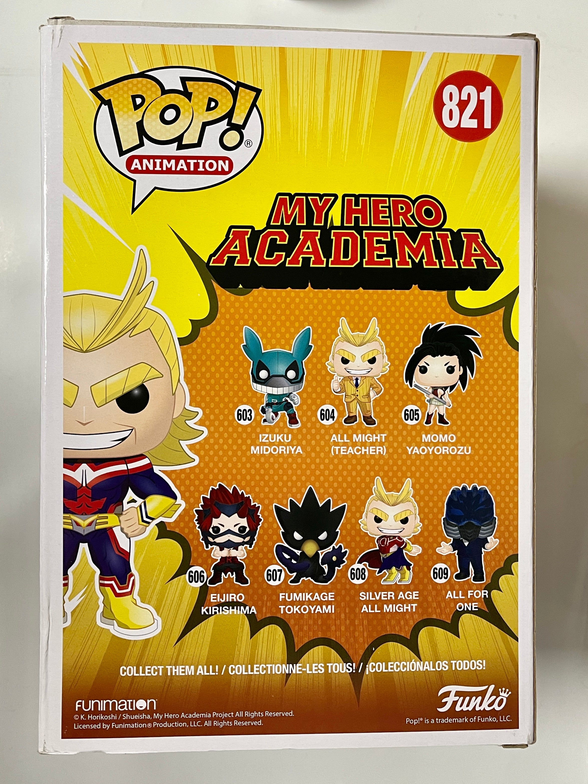 Funko Pop! Animation 10” All Might #821 My Hero Academia 2020 Plus Ultra