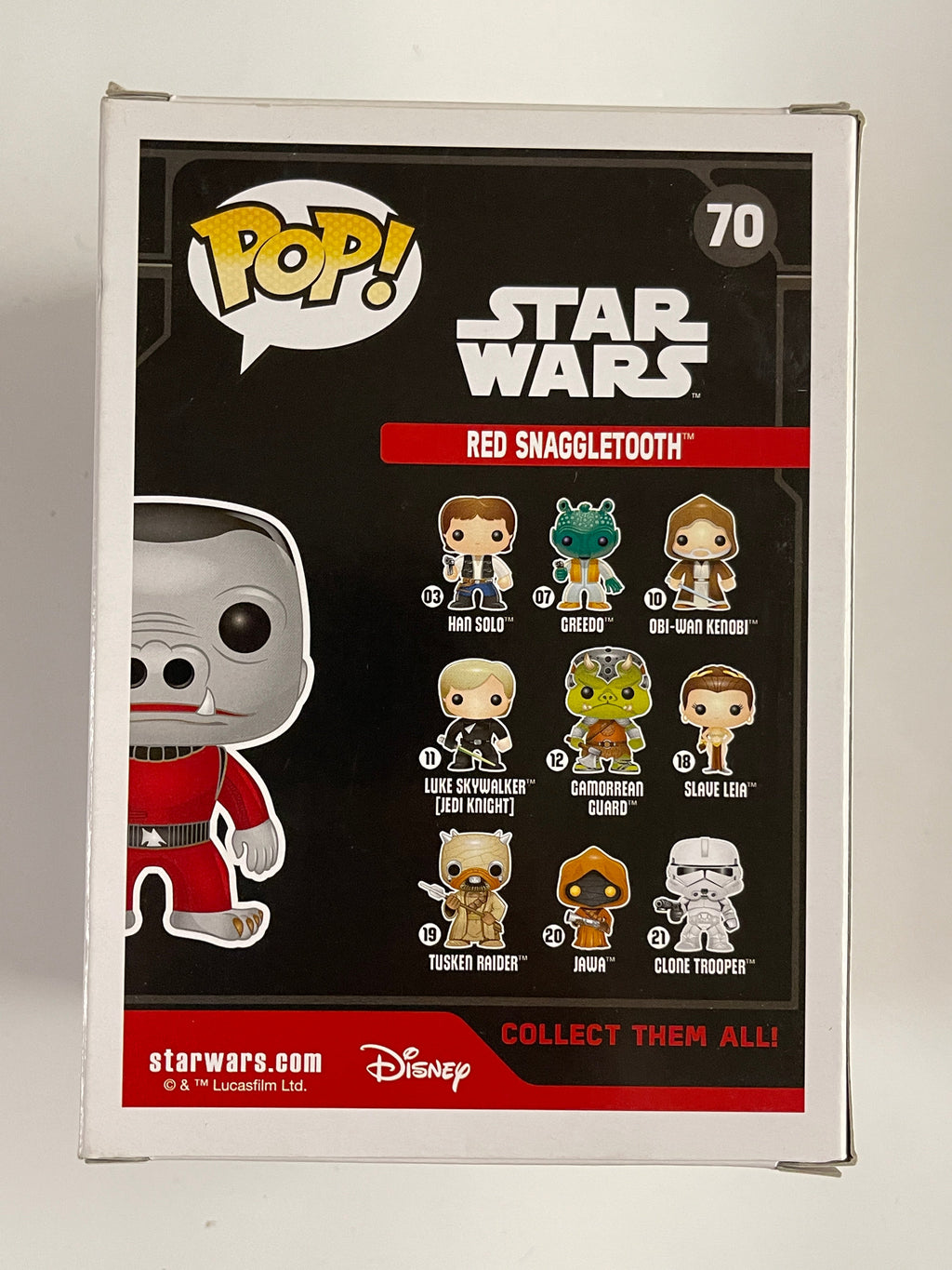 Funko Pop! Star Wars Red Snaggletooth #70 Smugglers Bounty Exclusive