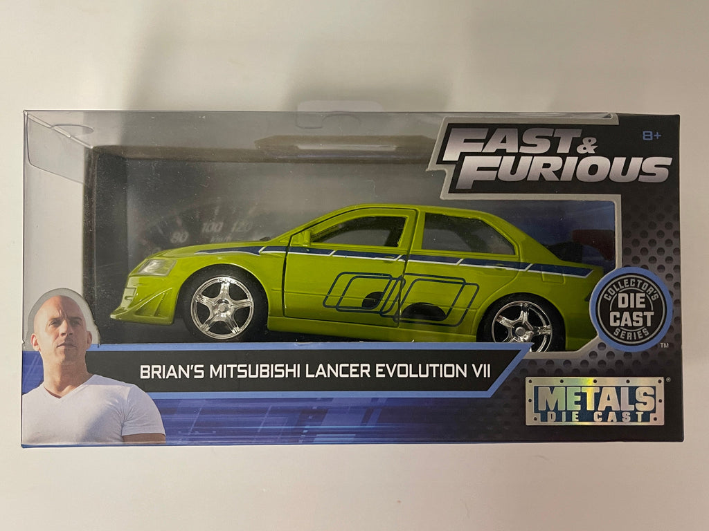 Jada Toys Fast and Furious Brian's Lancer Evolution VII 1:32 Scale Die-Cast