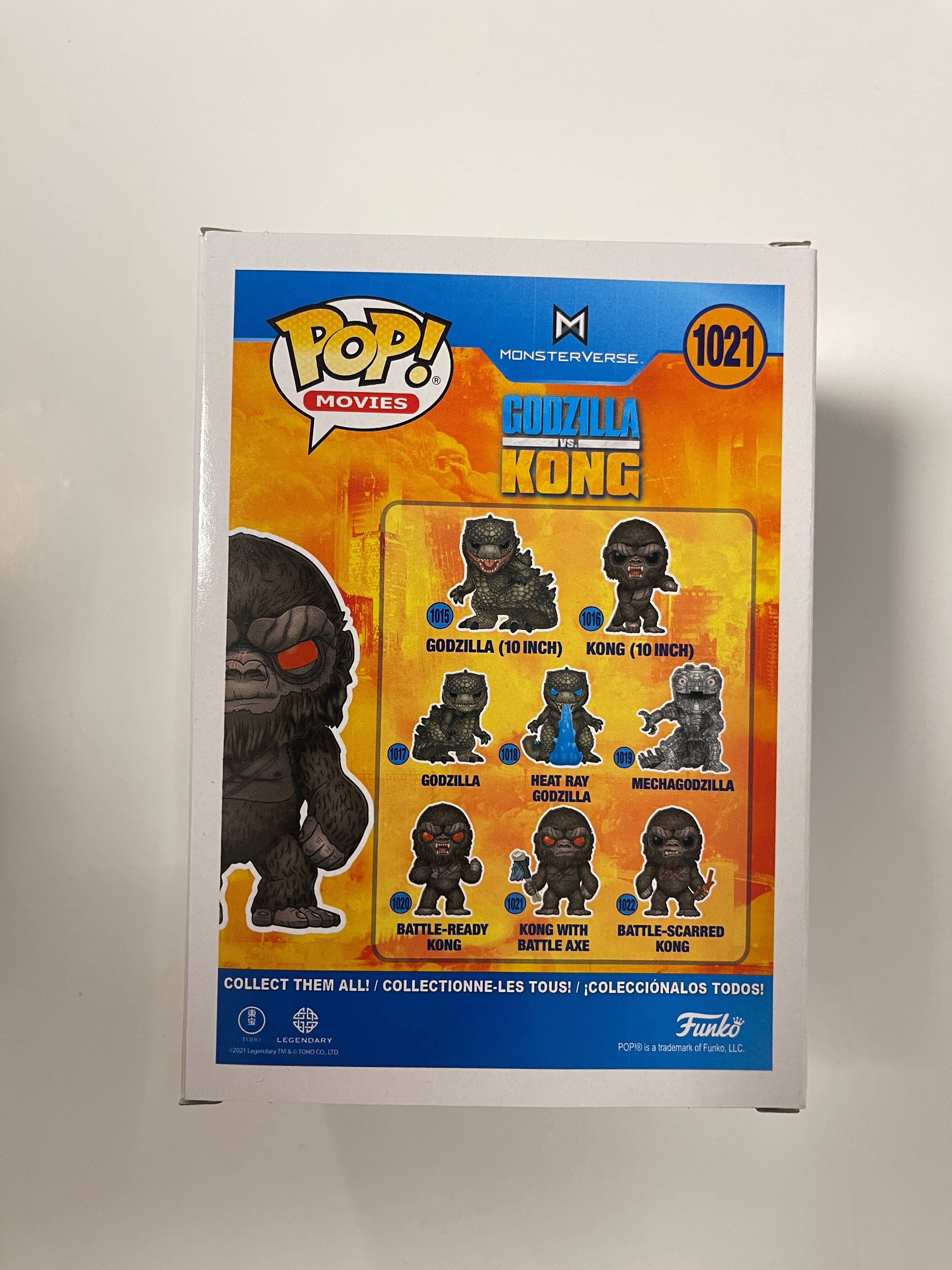 Funko Pop! Movies Kong With Battle Axe #1021 Godzilla Vs. Kong 2021