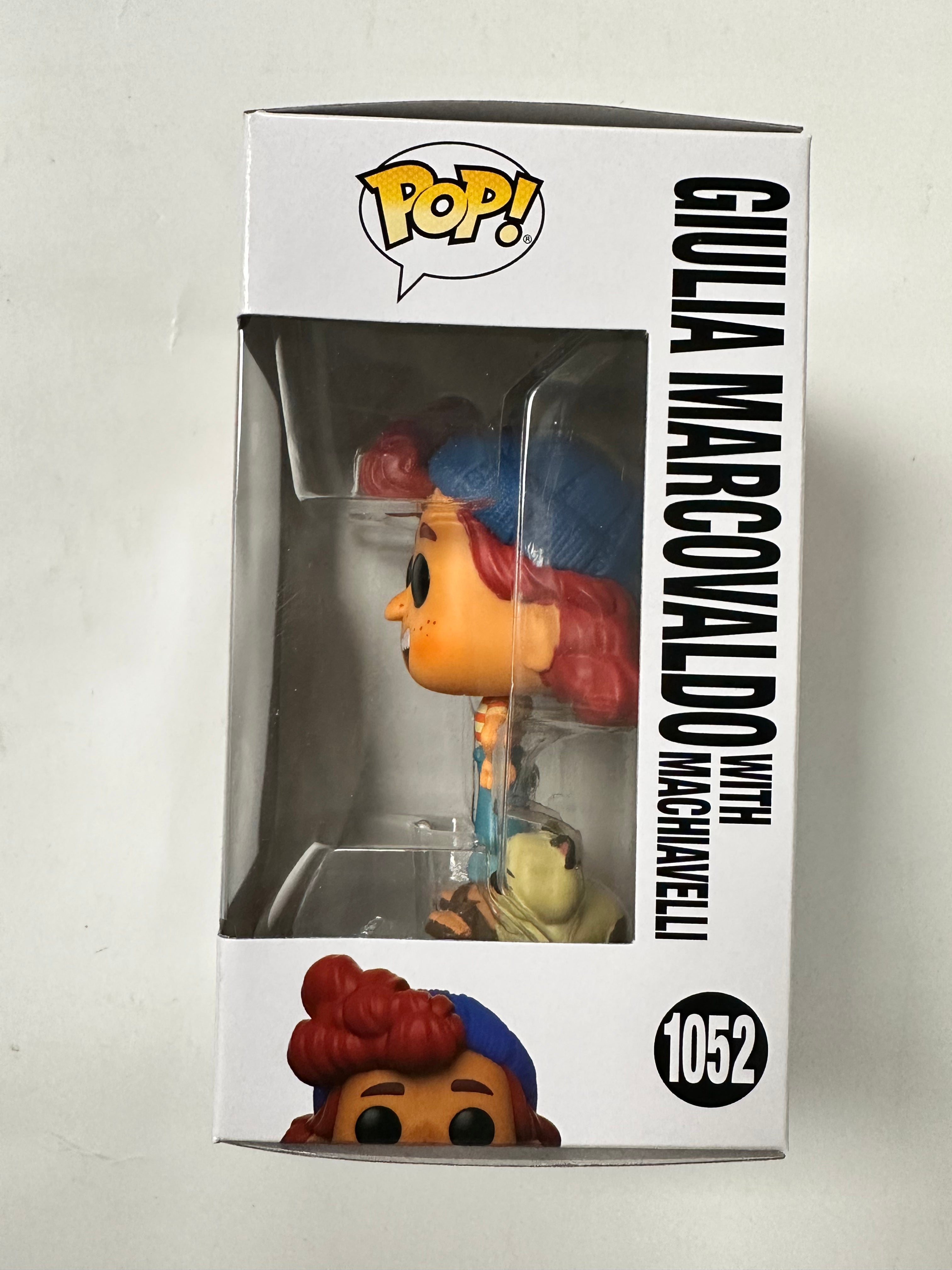 Funko Pop! Disney Giulia Marcovaldo W/ Machiavelli #1052 Pixar Luca 2021 Italy