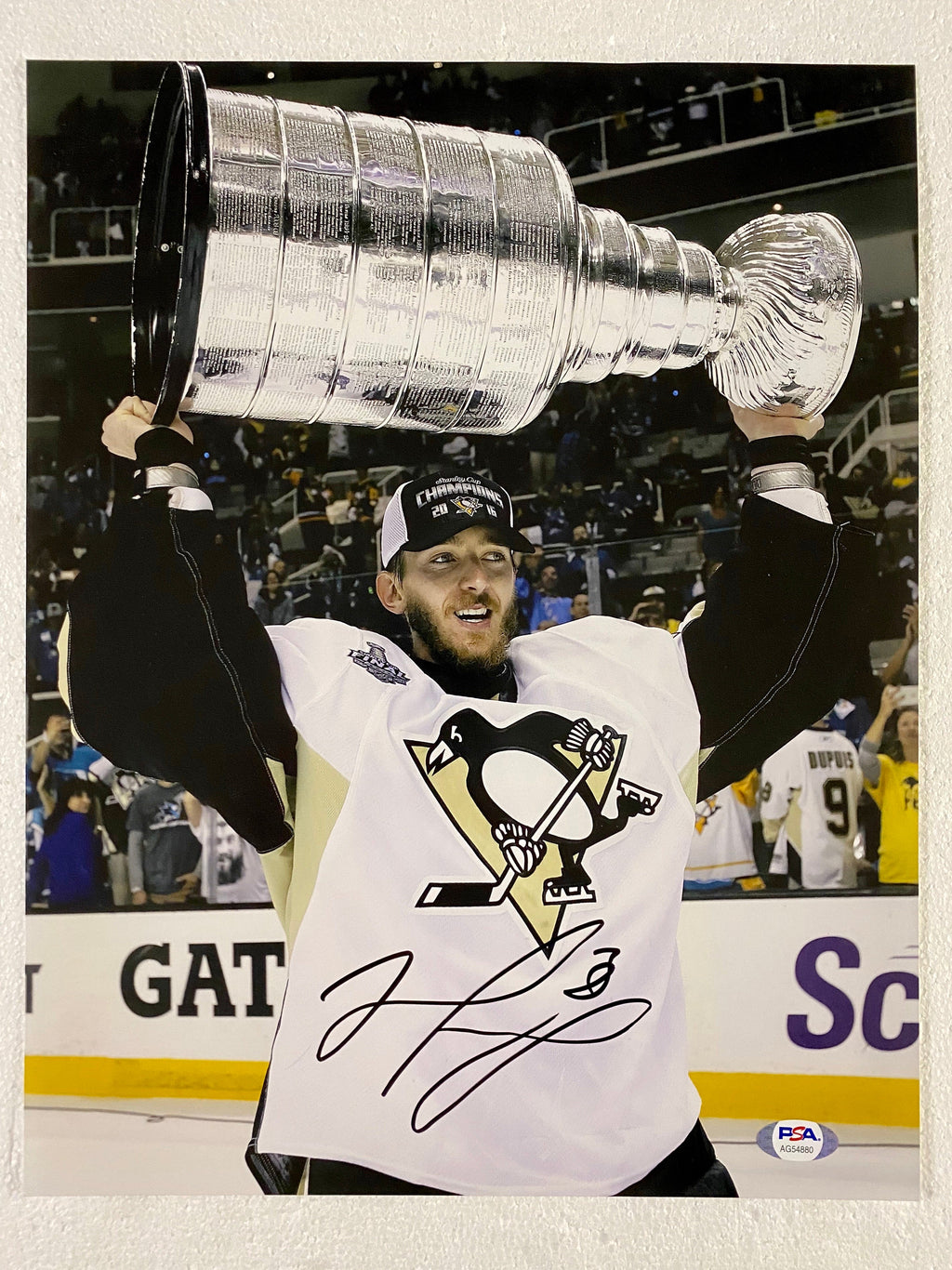 Matt Murray Pittsburgh Penguins Signed Stanley Cup 11x14 Photo With PSA/DNA COA