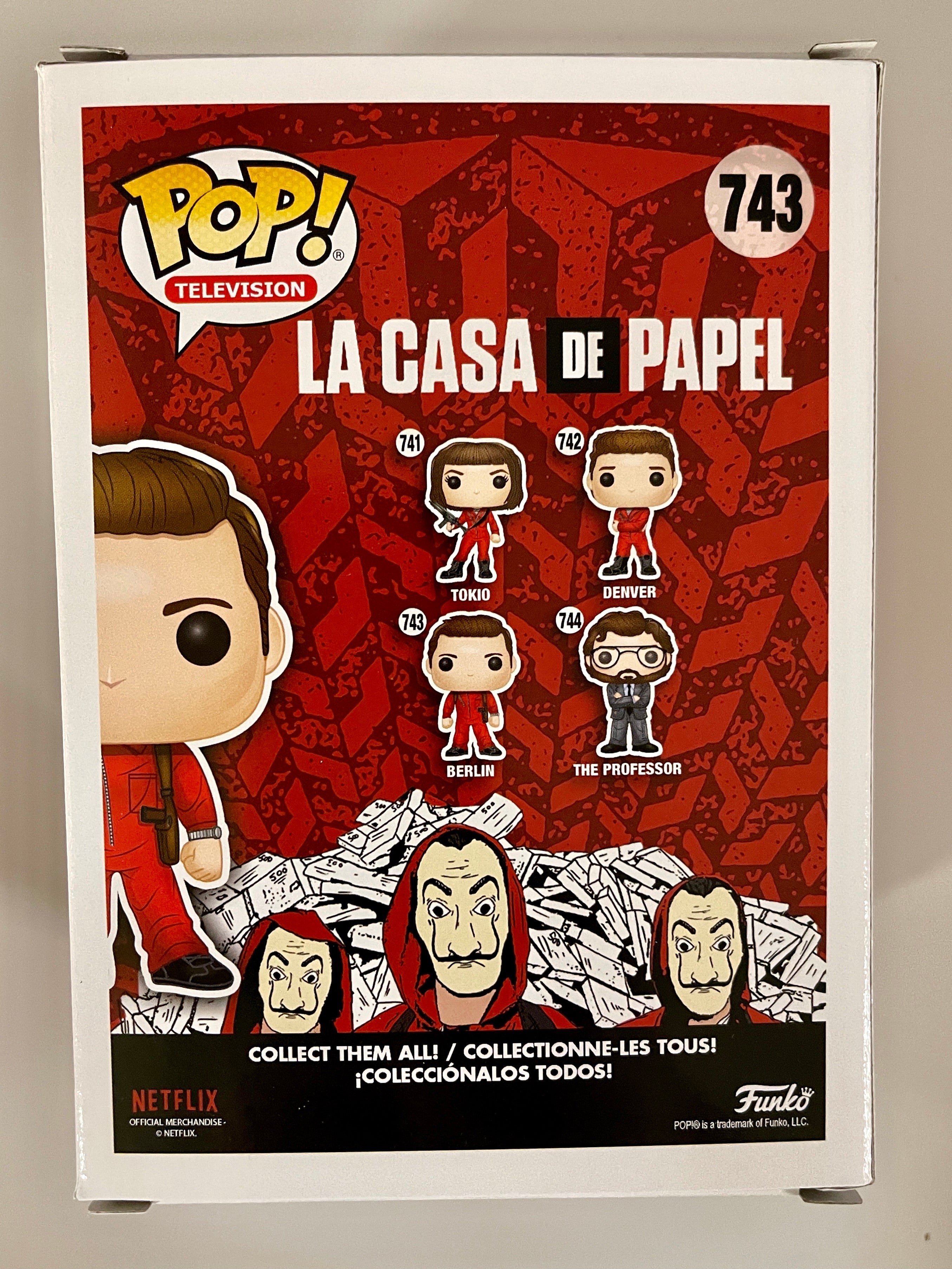 Funko Pop! Television Berlin #743 La Casa De Papel Netflix Money Heist