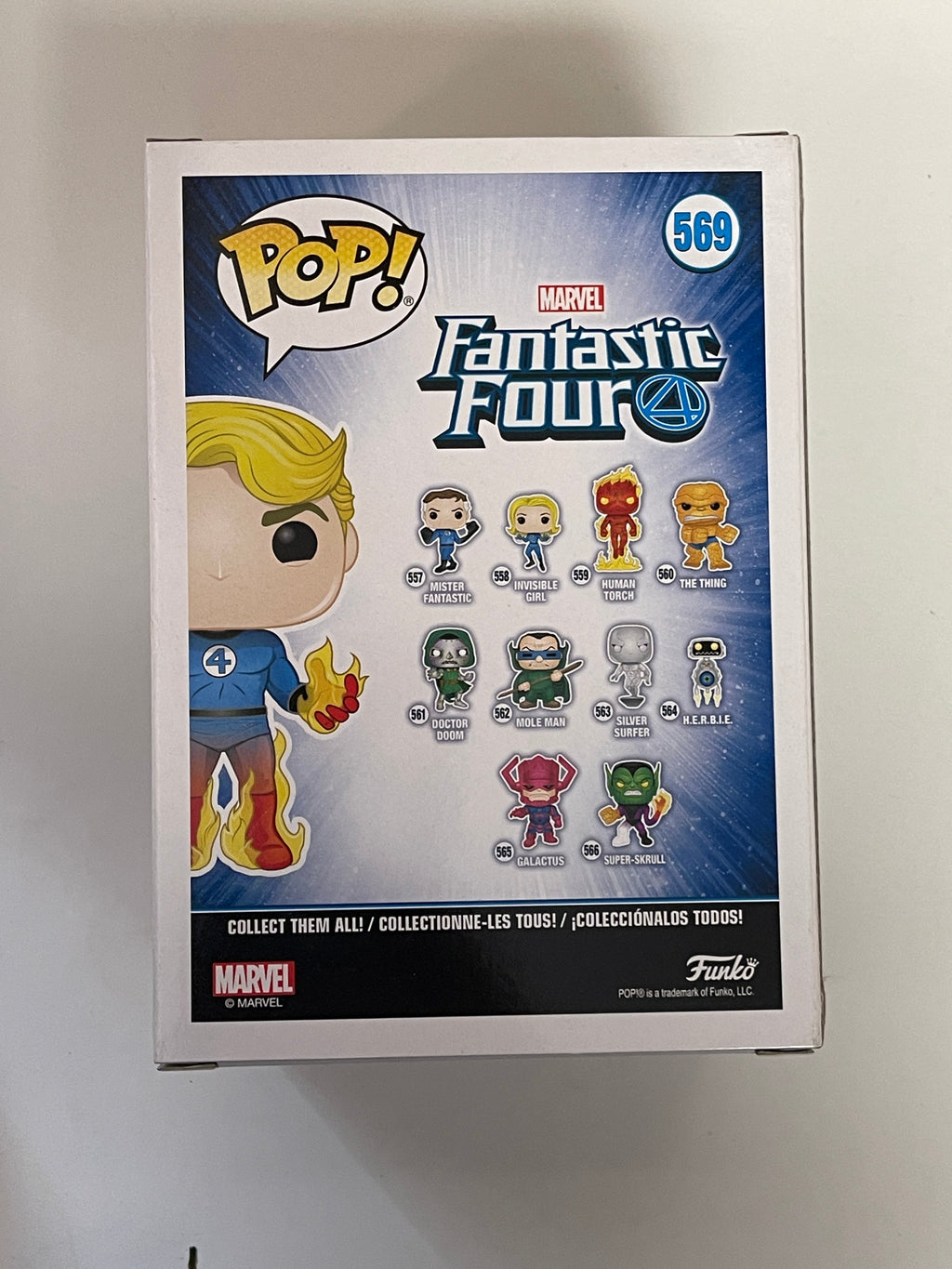Funko Pop! Marvel Human Torch #569 Fantastic Four Johnny Storm 2019 Vaulted HT Exclusive