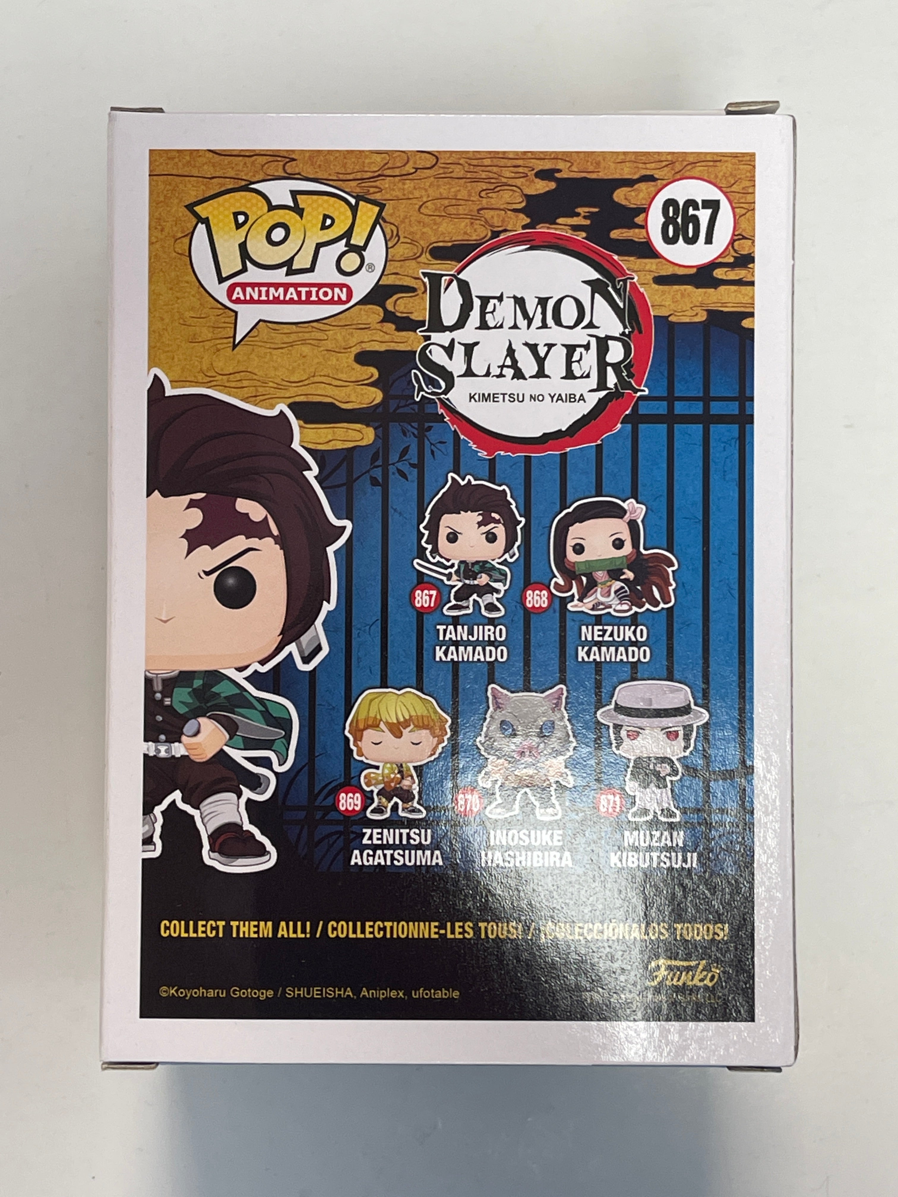 Funko Pop! Animation Tanjiro Kamado With Sword #867 Demon Slayer 2021