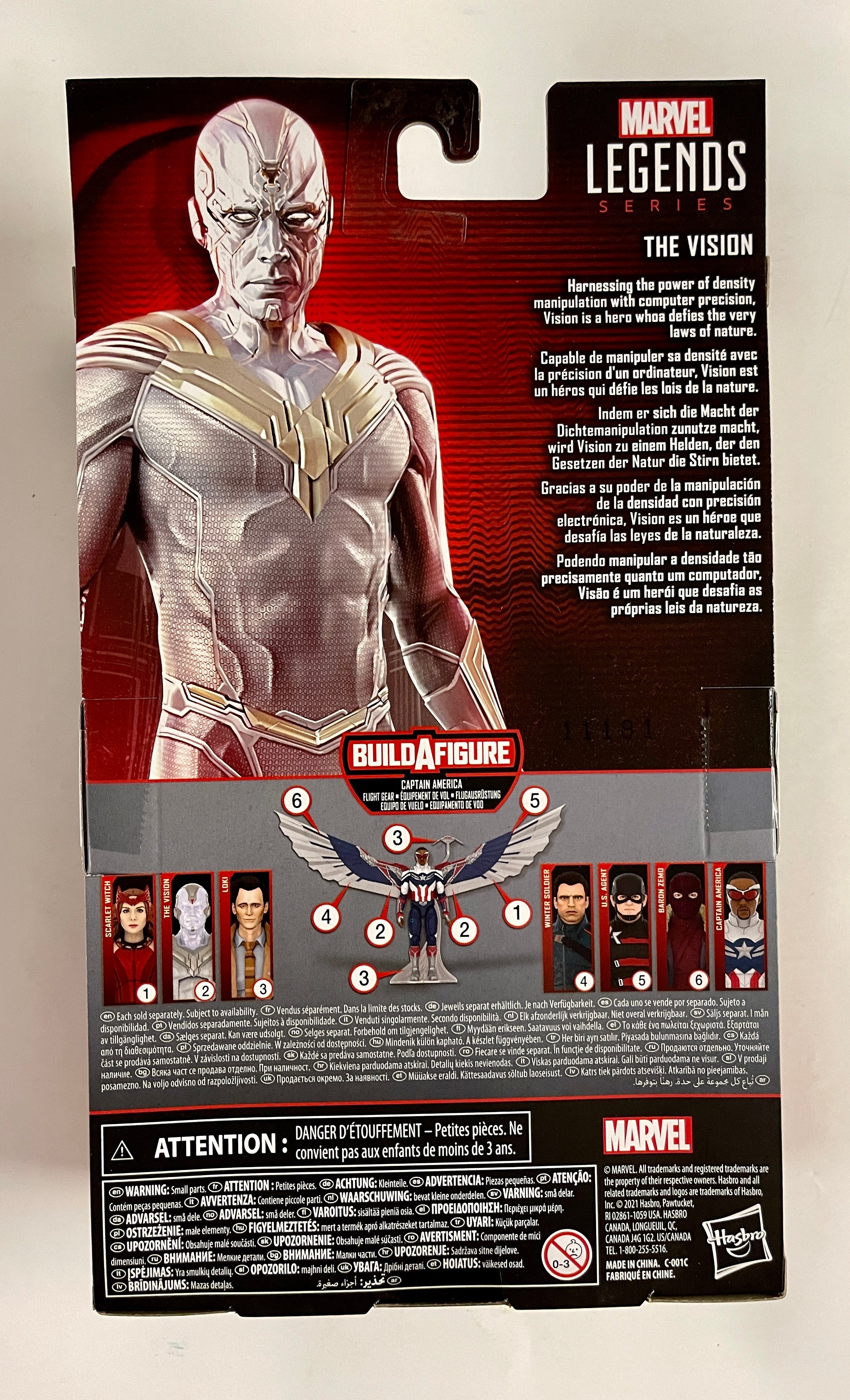 Marvel Legends WandaVision The Vision (White) BAF Flight Gear