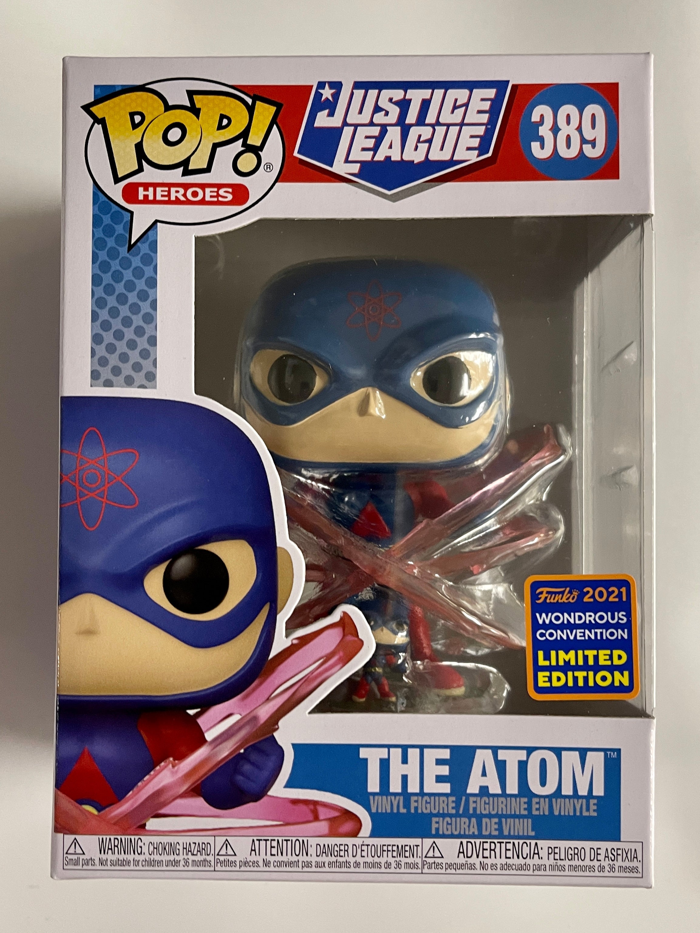 Funko Pop! DC Heroes Justice League The Atom #389 Wondrous Con 2021 Exclusive