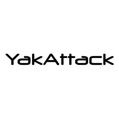 24" YakAttack Decal, Black