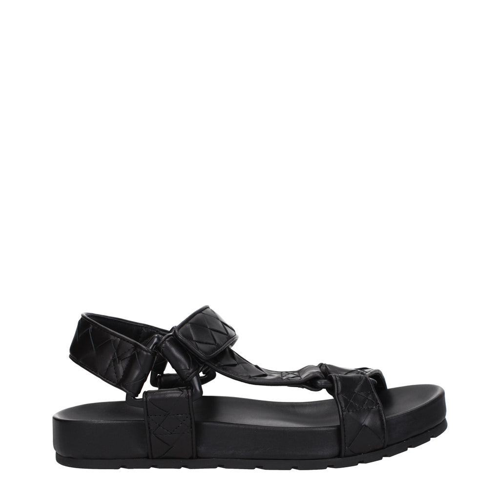Bottega Veneta Sandali Uomo Pelle Nero