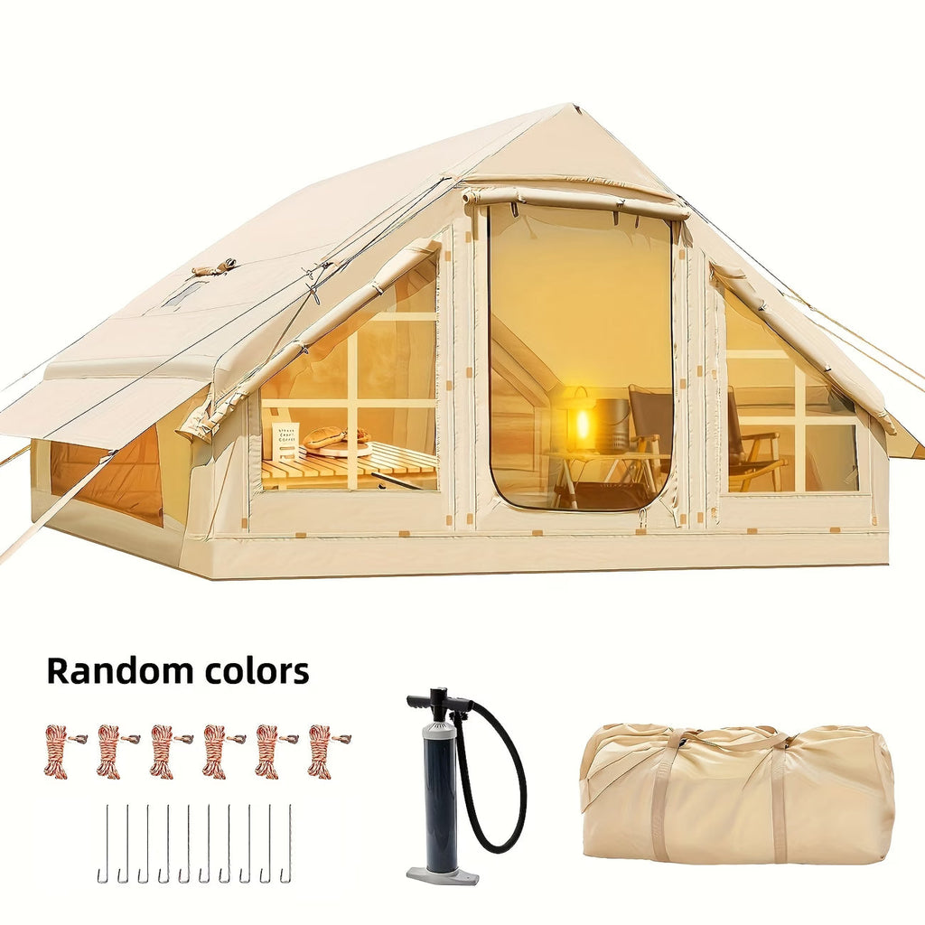 nflatable Camping Tent for 4-6 Person,4 Season Camping Tent, Large Luxury Air Tent
