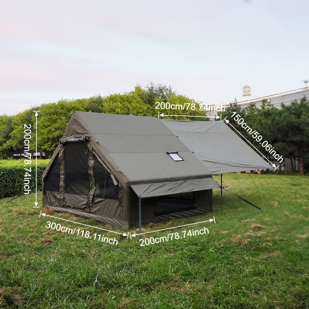 nflatable Camping Tent for 4-6 Person,4 Season Camping Tent, Large Luxury Air Tent