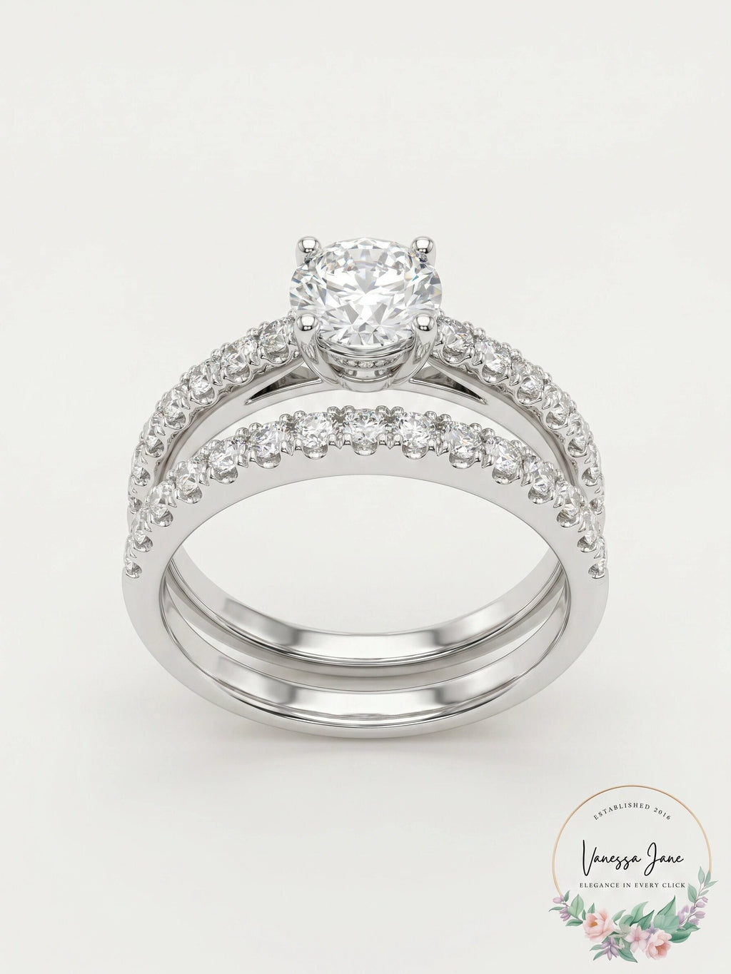 Charter Club Ring Set, Cubic Zirconia Engagement , Size 5