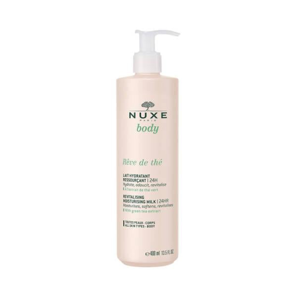 Nuxe Reve de The: Moisturizing Body Lotion, Deep Hydration for Dry Skin, Silky Smooth & Relaxing Scent - 400ml