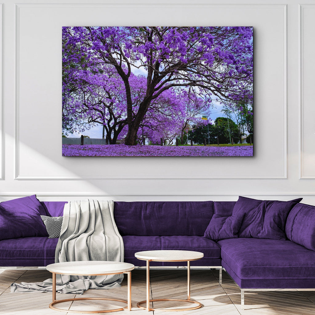 Jacaranda Trees Canvas Wall Art - PhishStones Products