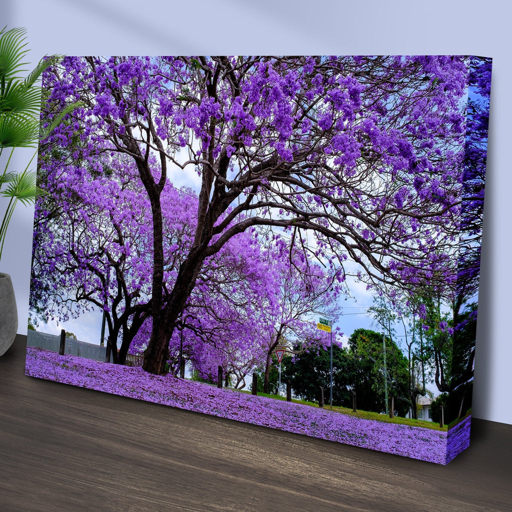 Jacaranda Trees Canvas Wall Art - PhishStones Products