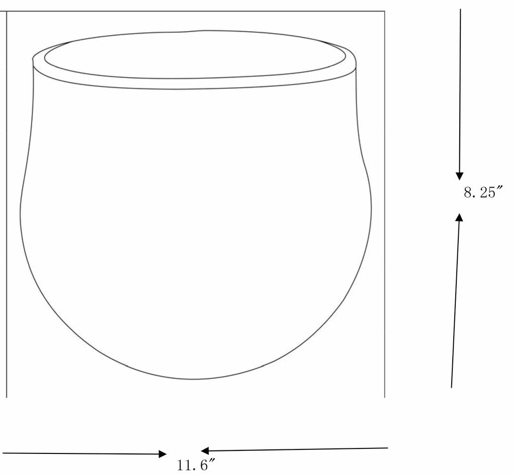 Janamuato White Geometric Cement Outdoor Planter