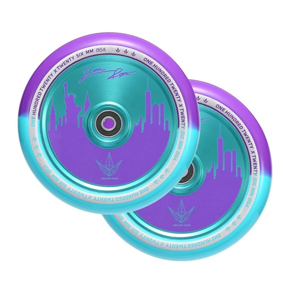 Envy Hollowcore Jon Reyes Signature Wheel 120mm - Purple/Teal (Pair)