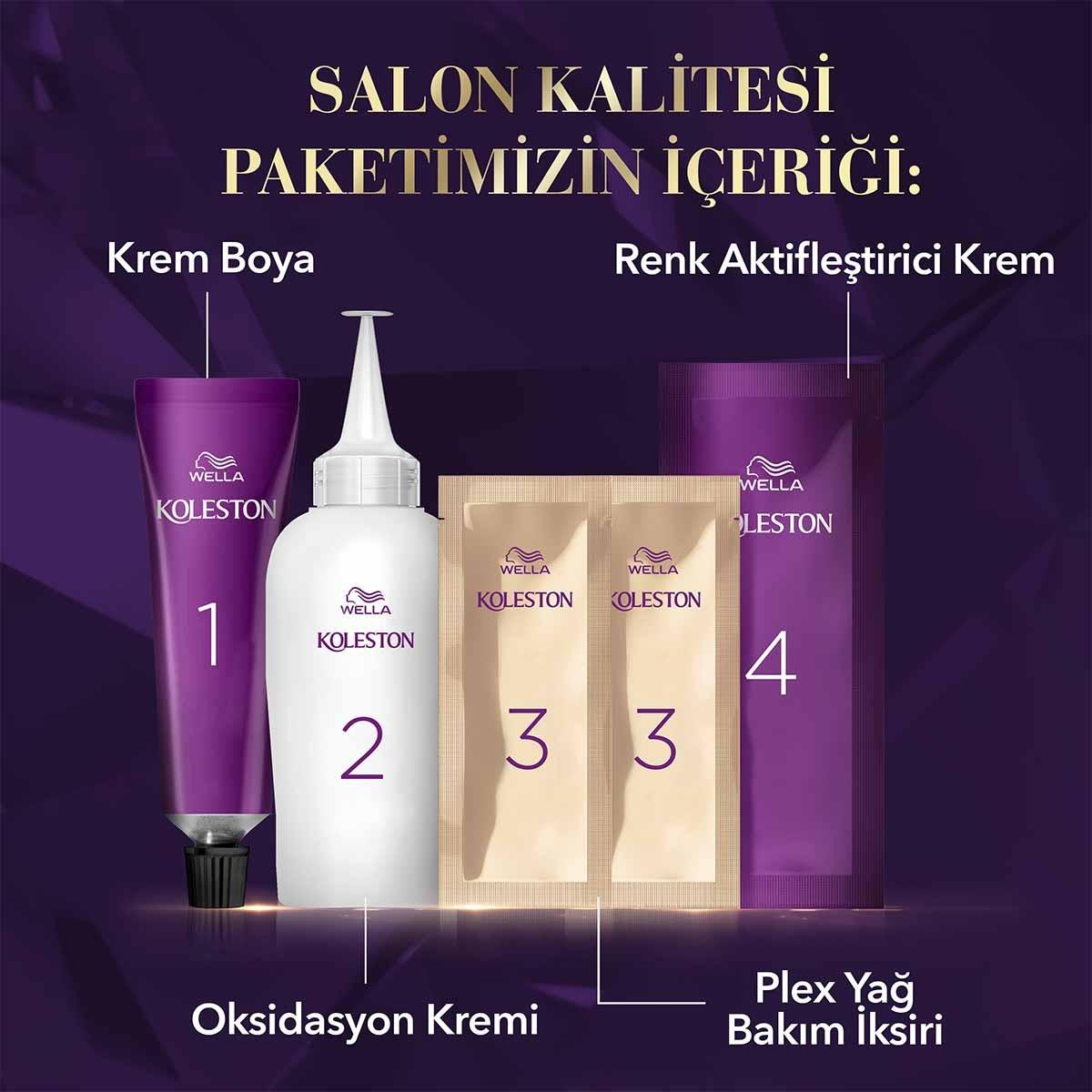 Wella Koleston Supreme 7/3 Hazelnut Hair Dye: 100% Gray Coverage, Rich Color & Conditioning, Permanent At-Home Hair Color Kit