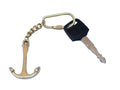 Brass Anchor Key Chain 5""