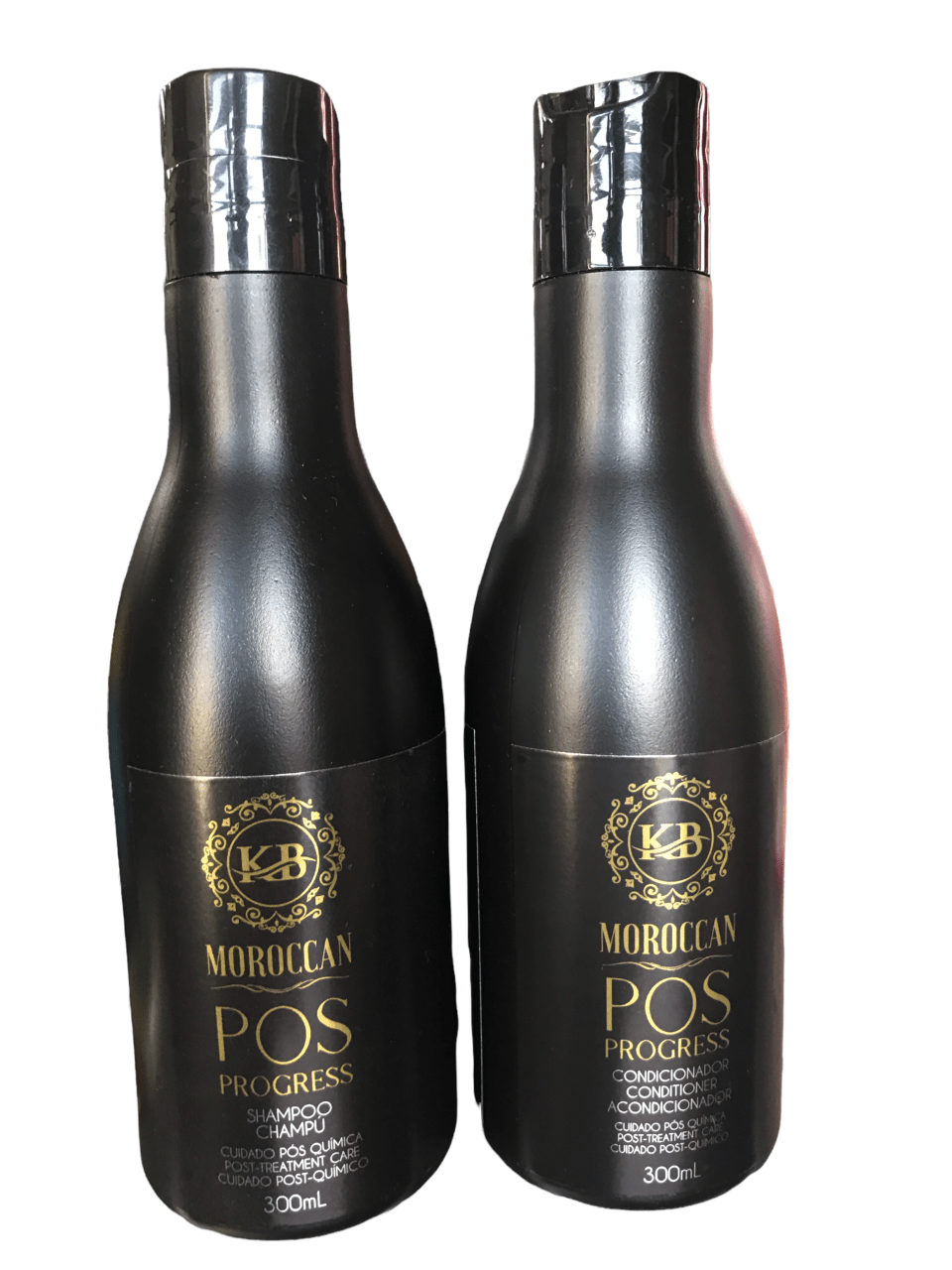 KB Moroccan Pos Progress Kit Nourishing Shampoo & Conditioner for Damaged Hair 300ml 10.1floz