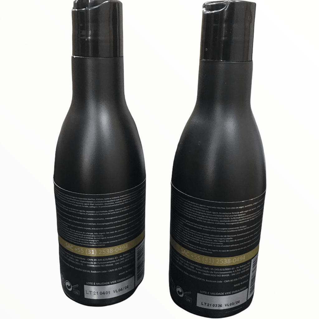 KB Moroccan Pos Progress Kit Nourishing Shampoo & Conditioner for Damaged Hair 300ml 10.1floz