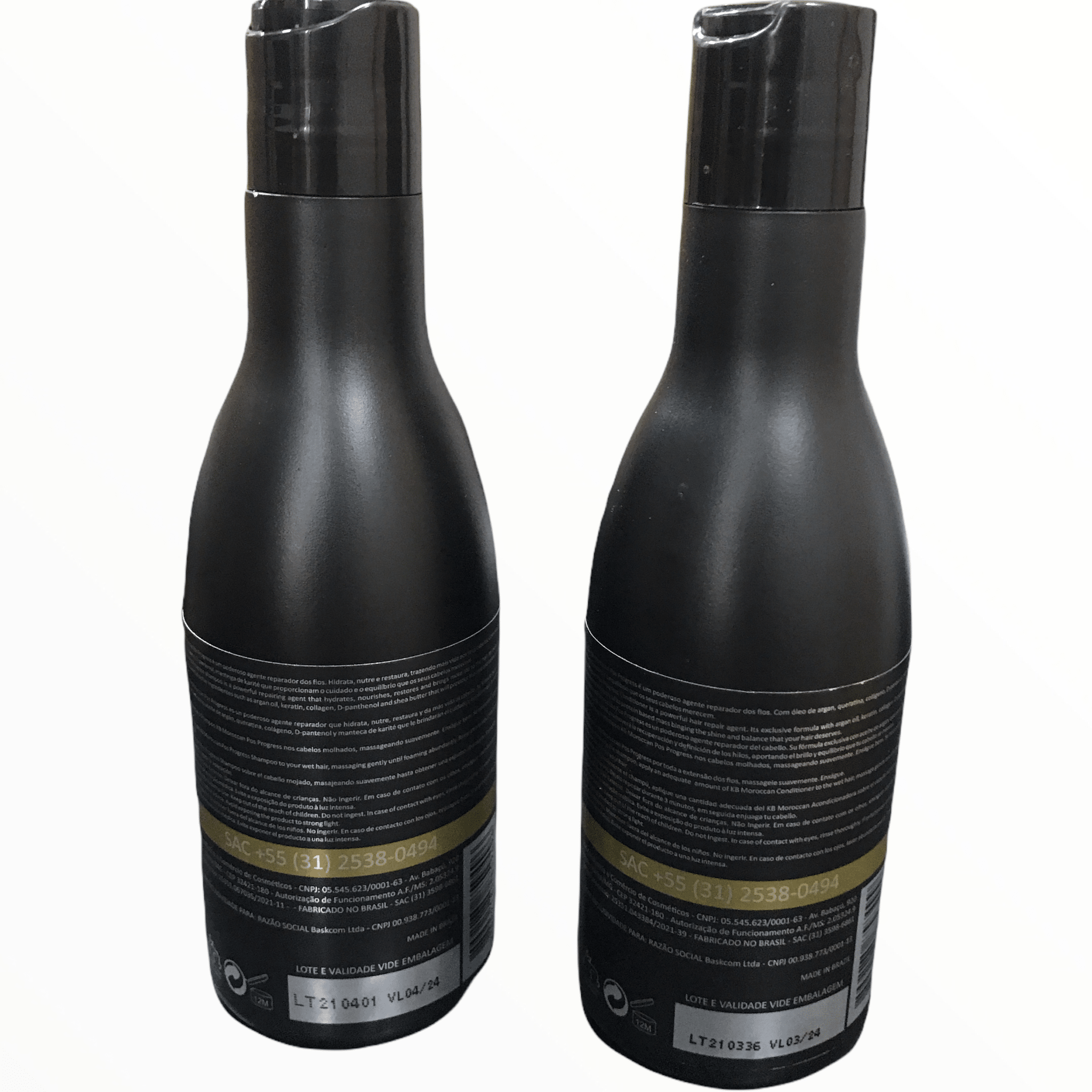 KB Moroccan Pos Progress Kit Nourishing Shampoo & Conditioner for Damaged Hair 300ml 10.1floz