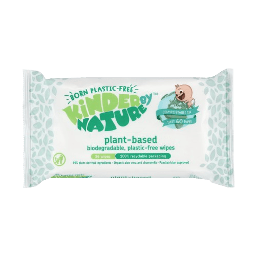 Kinder by Nature 100% Biodegradable Plant - Based Baby Wipes - 672 Count (12 packs of 56 wipes) - PhishStones Products