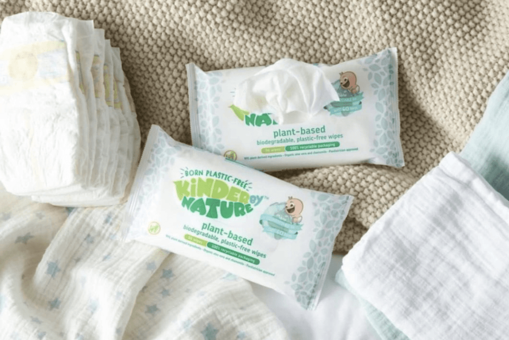 Kinder by Nature 100% Biodegradable Plant - Based Baby Wipes - 672 Count (12 packs of 56 wipes) - PhishStones Products