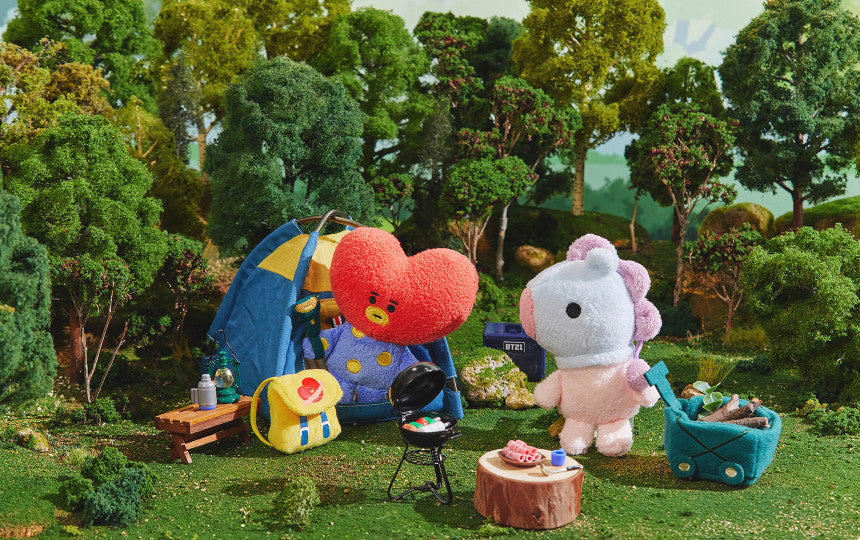BTS x BT21 Official Green Planet Bag Charm Doll