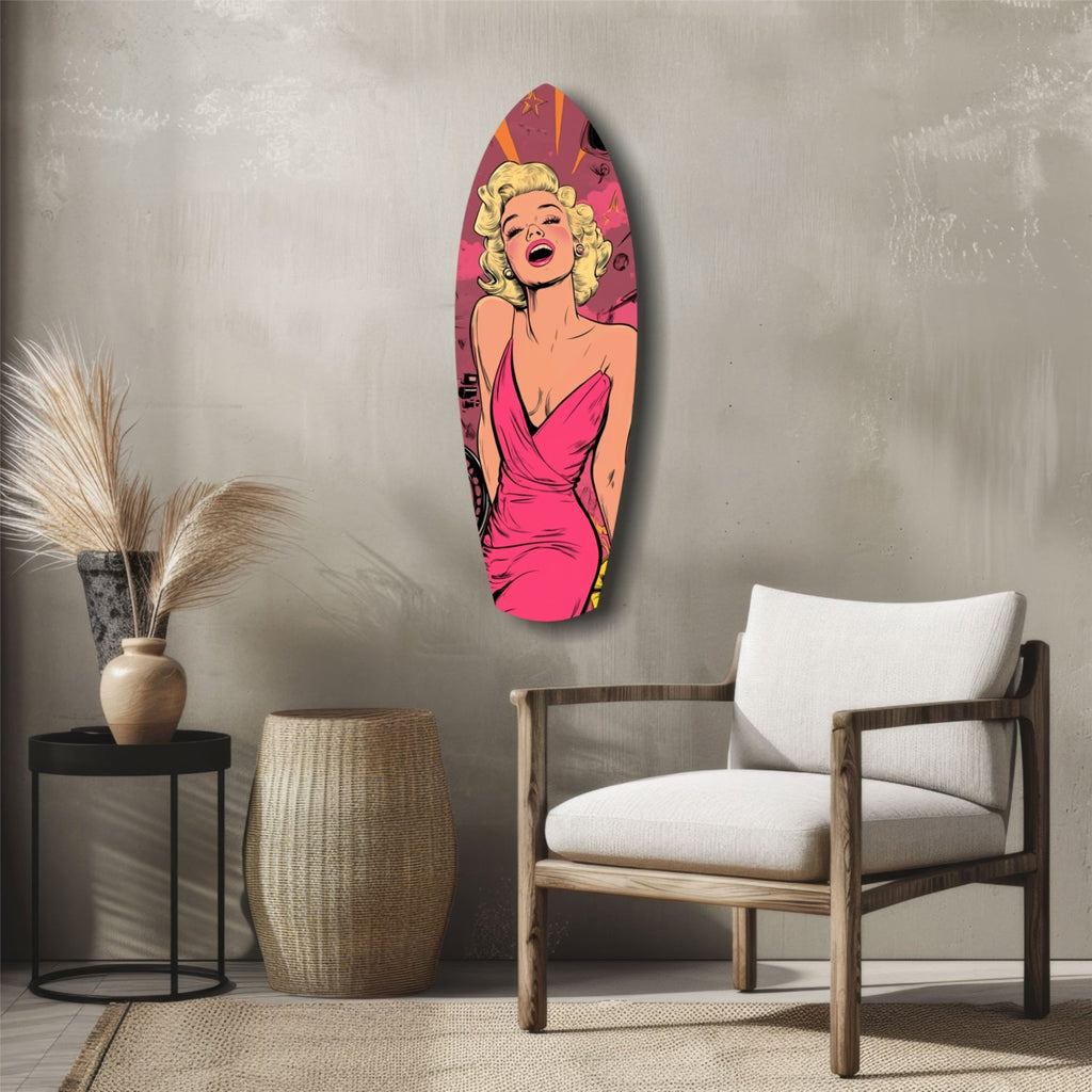 Hollywood Starlet V2 Glass Wall Art