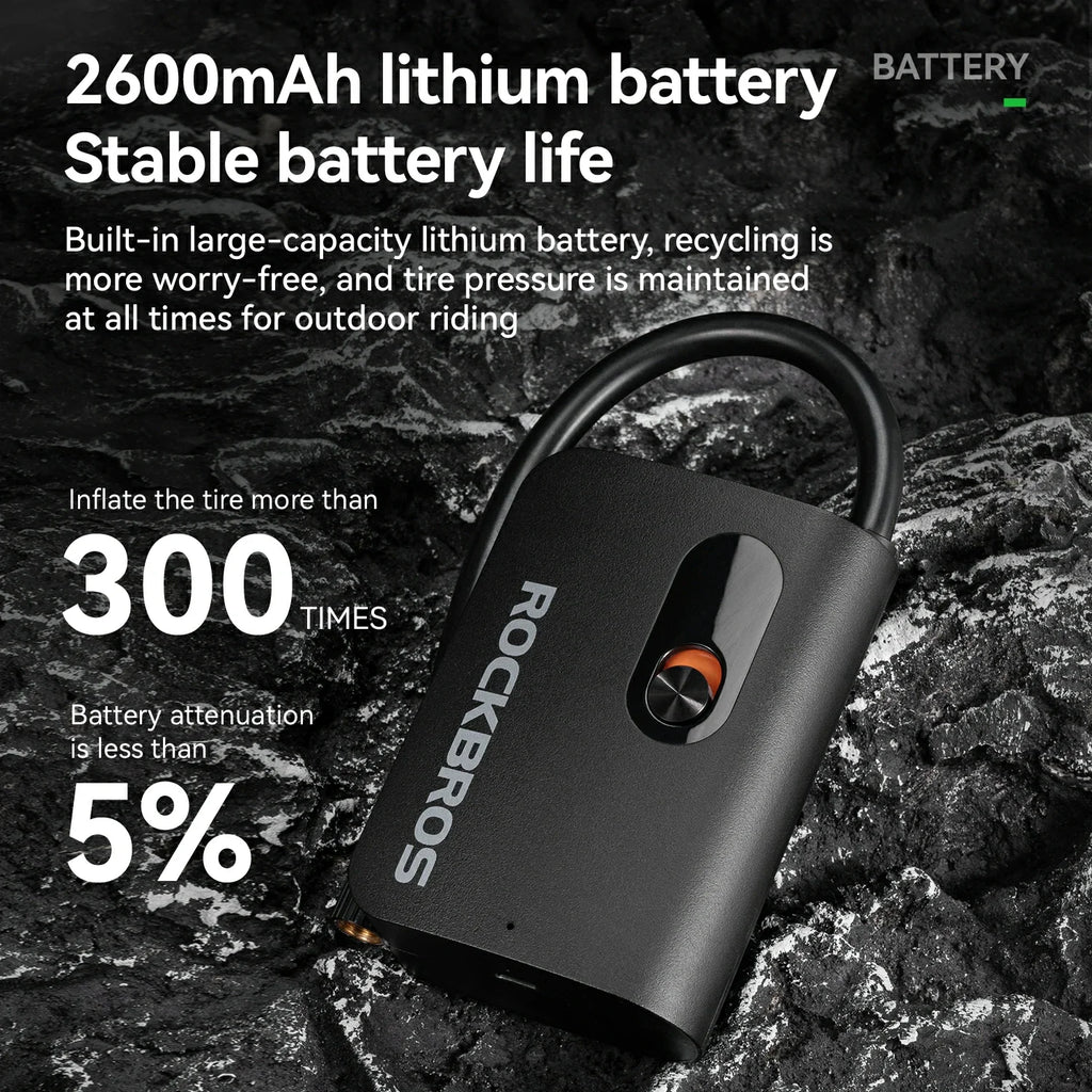 L1 Mini Electric Bike Tire Pump 70PSI
