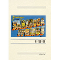 Vintage Lined Notebook Greetings from Saratoga Springs, New York - Paperback