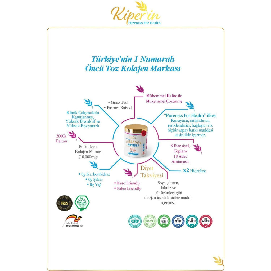 Kiperin Collagen Peptides - 500g | 50 Daily Servings