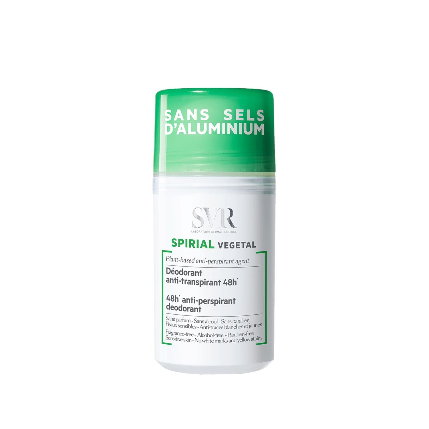 SVR Spirial Vegetal Roll-On 50ml - Natural Skincare, Plant-Based Ingredients, Convenient Roll-On Application