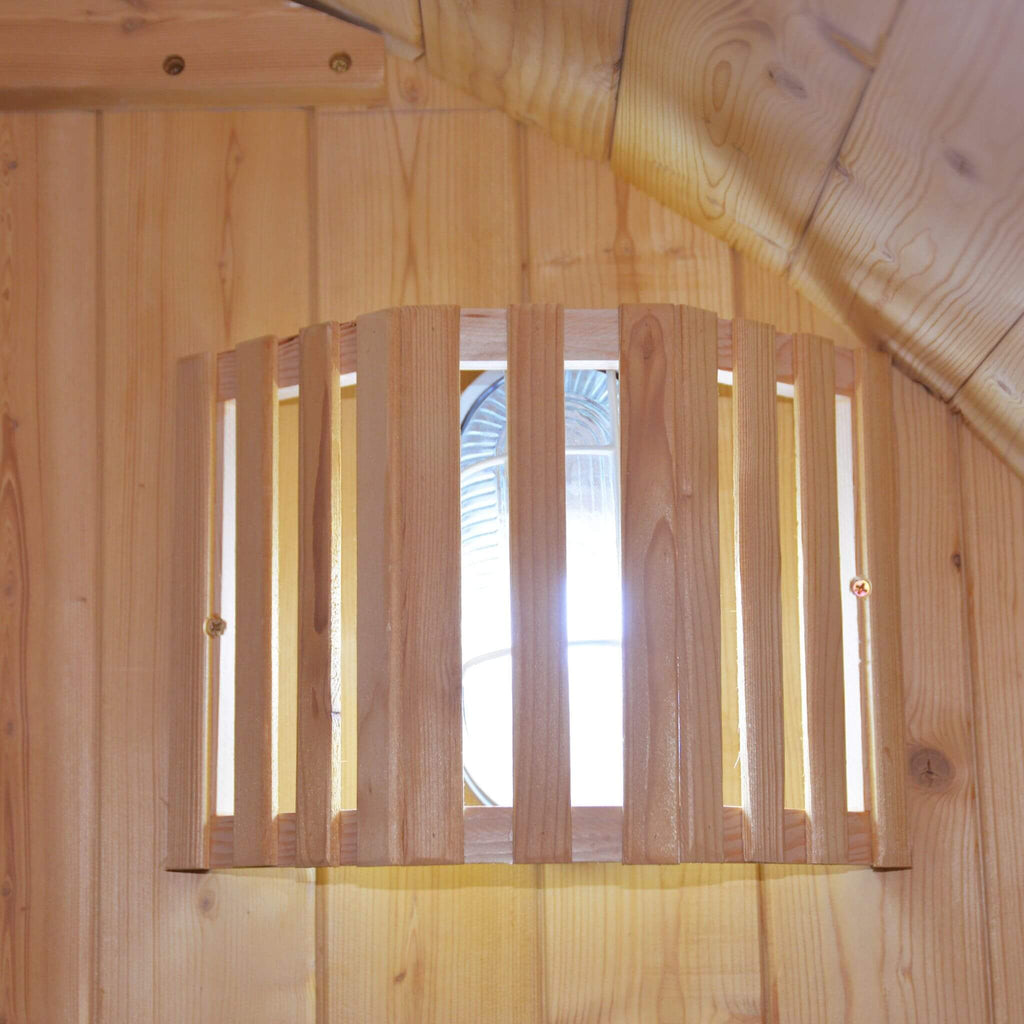 Thermora Ignite Large Premium American White Oak Outdoor Wooden Barrel Sauna With 4.5KW Sauna Heater (SAK45968)
