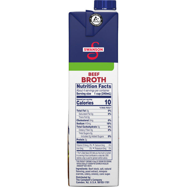Swanson's Lower Sodium Beef Broth
