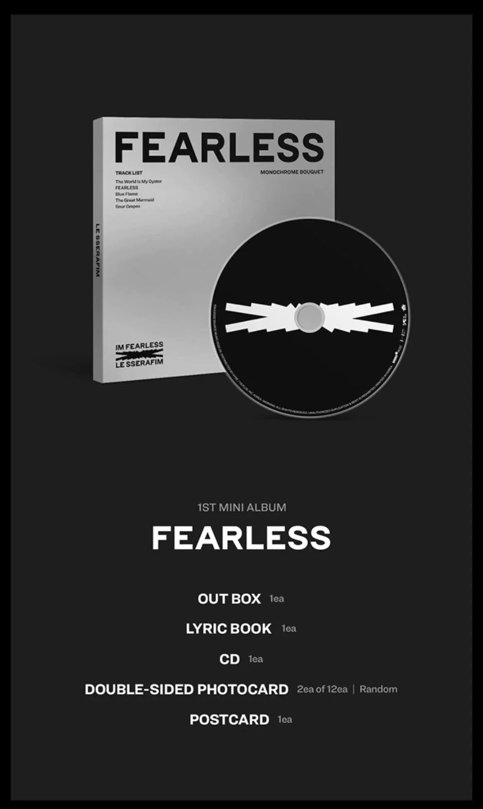 LE SSERAFIM 1st Mini Album - Fearless