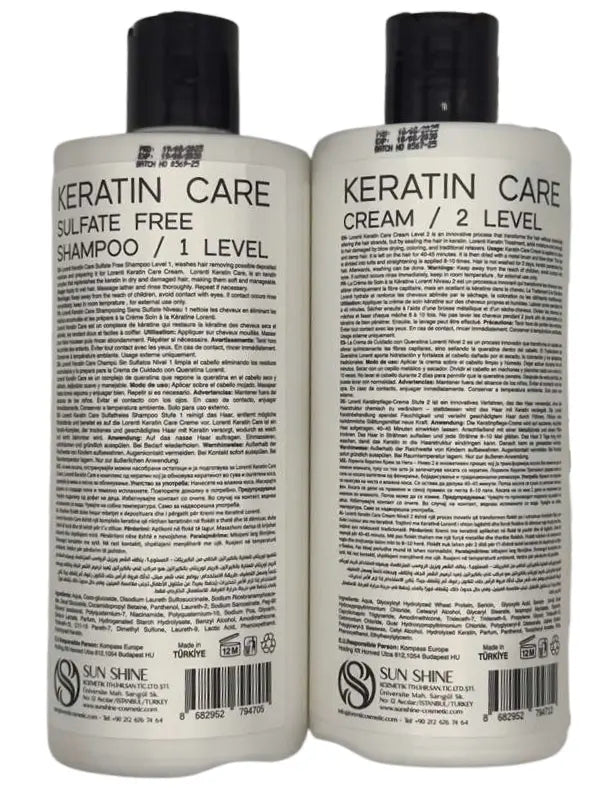 Lorenti Keratin Care Kit Straightening & Repair Super Straightening System