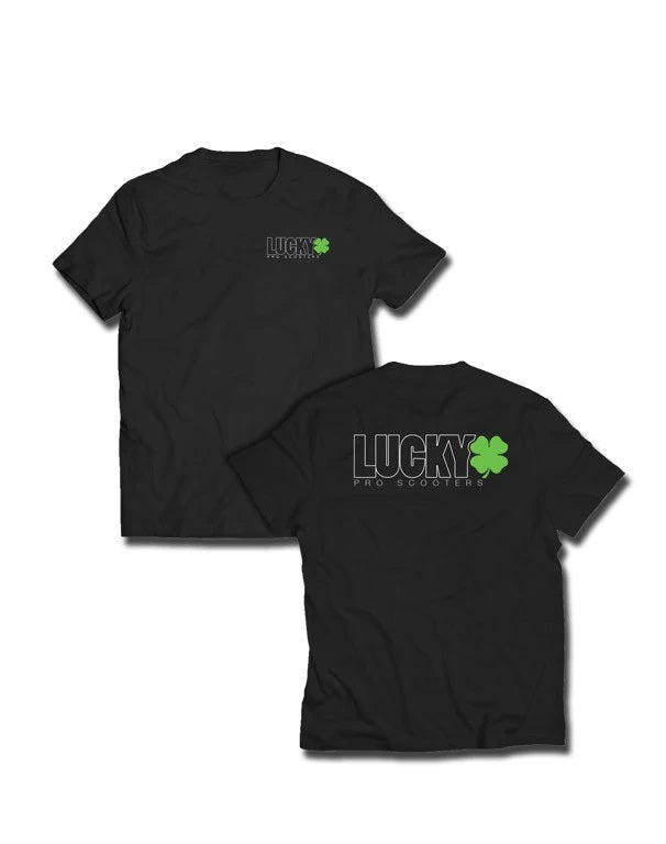 Lucky Logo Outline T-shirt - Black