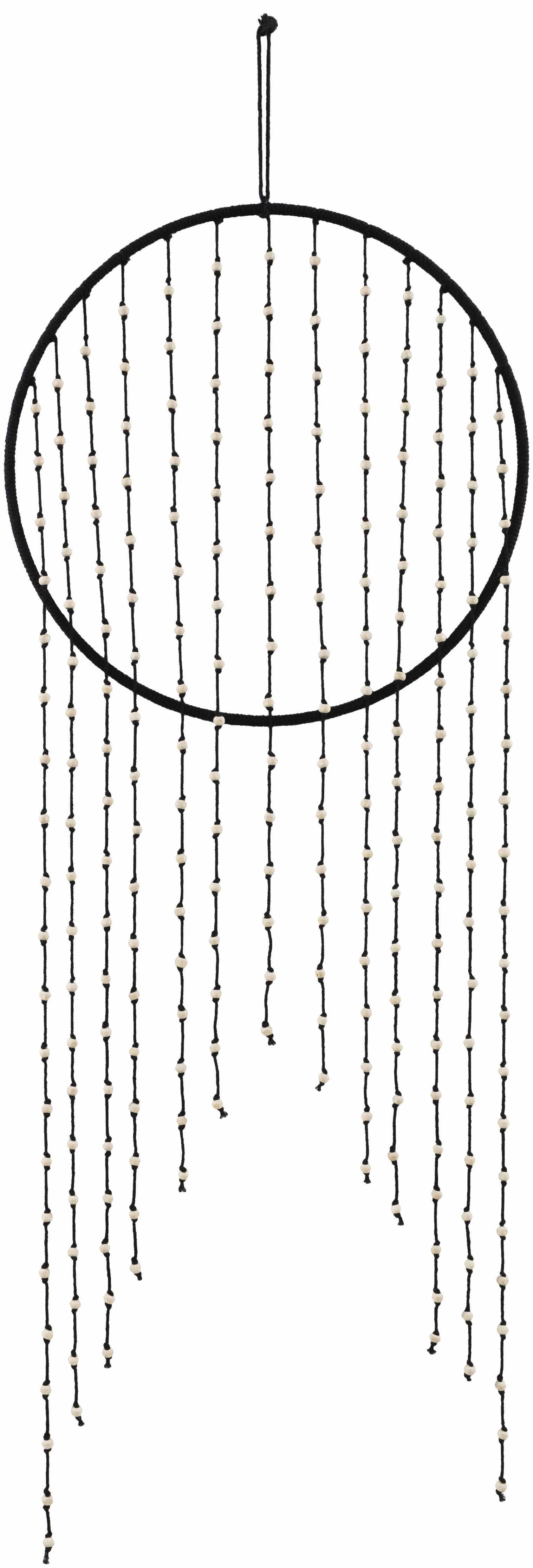 Malacampa Black Beaded Wall Hanging - Clearance